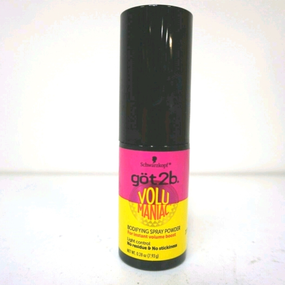 NEW 2 Got2b Volumaniac Bodifying Hair Spray Powder Travel Sample Volume